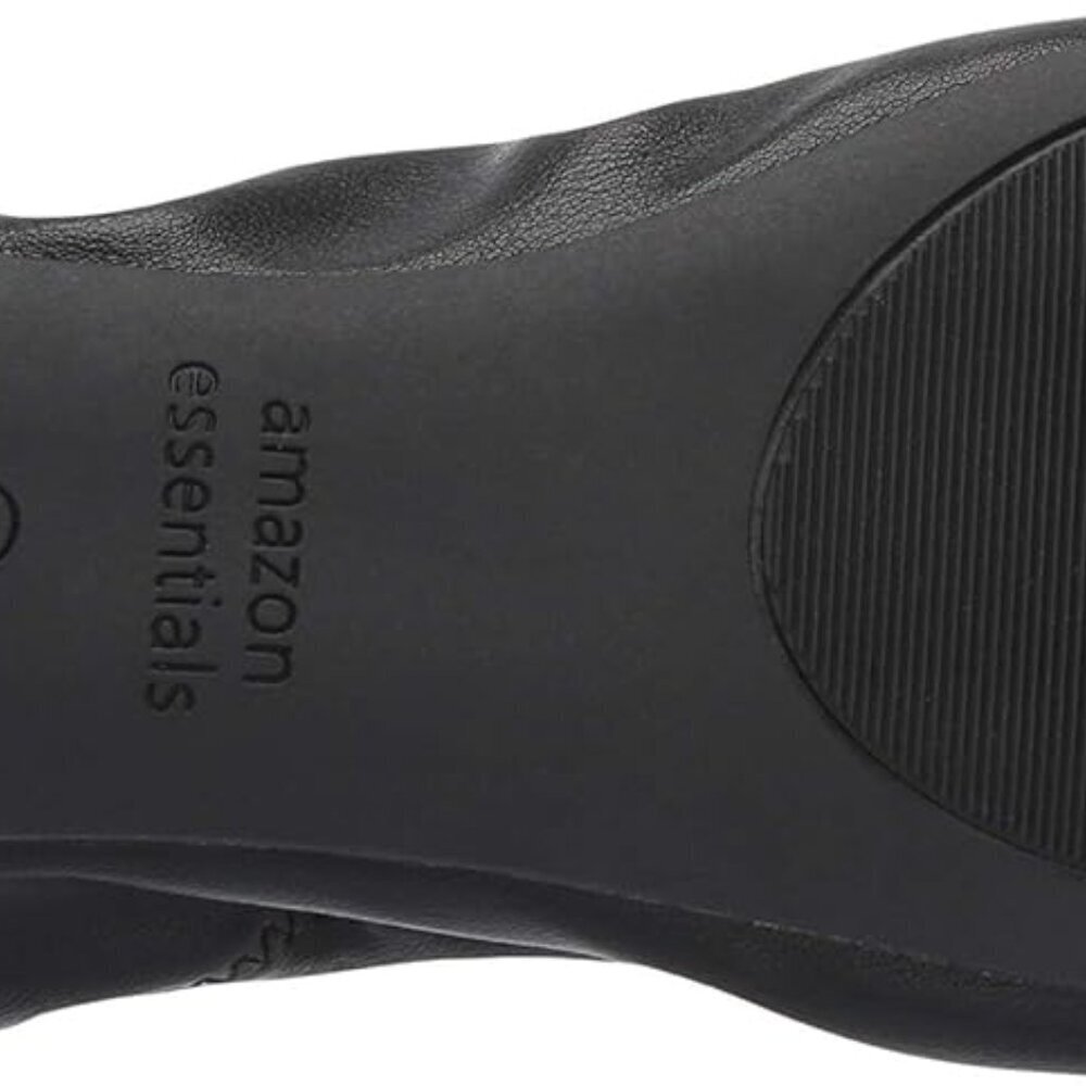 Women's Slip On Ballet Flat Faux Leather Size 8.5 Comfort Non-slip Sole - Picture 4 of 9